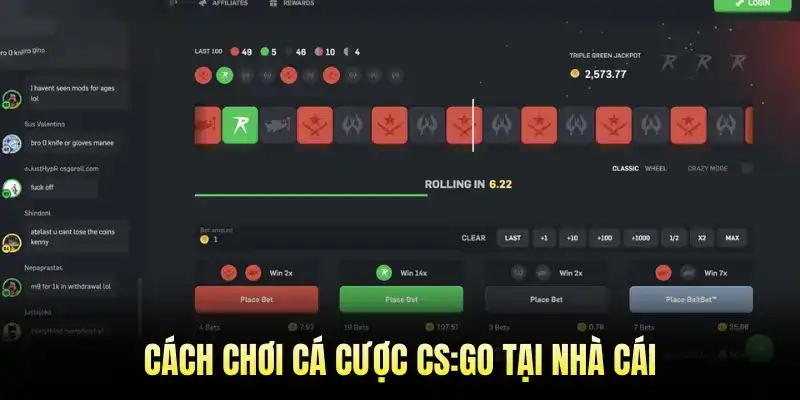 Cách chơi cá cược CS:GO tại nhà cái